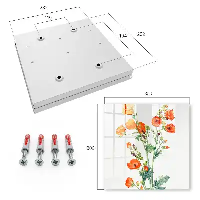 Oranje klaprozen met groene accenten