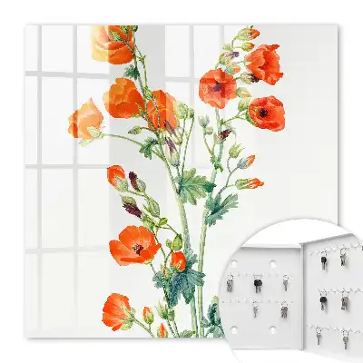 Oranje klaprozen met groene accenten