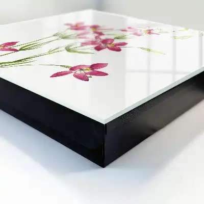 Roze bloemen tegen een lichte achtergrond