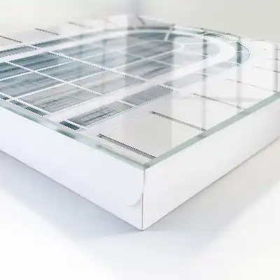 Klassieke bril met witte monturen