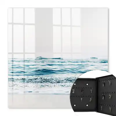Kalme zee in blauwe tinten