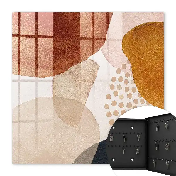 Abstracte vlekken in warme tinten