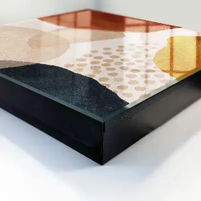 Abstracte vlekken in warme tinten