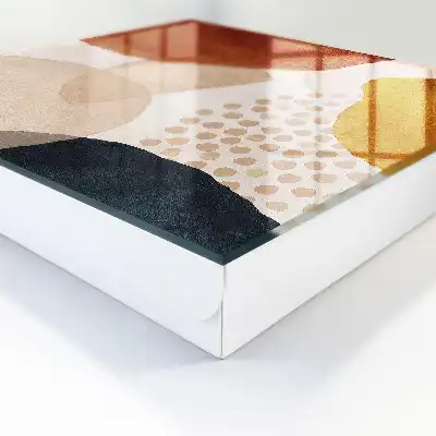 Abstracte vlekken in warme tinten