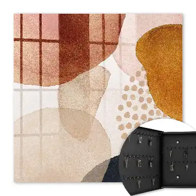 Abstracte vlekken in warme tinten