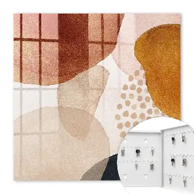 Abstracte vlekken in warme tinten