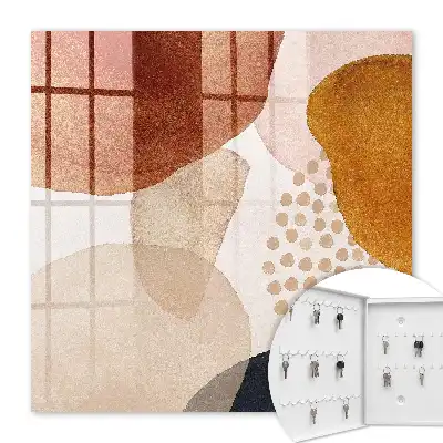 Abstracte vlekken in warme tinten