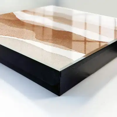 Pastelkleurige golven in warme tinten