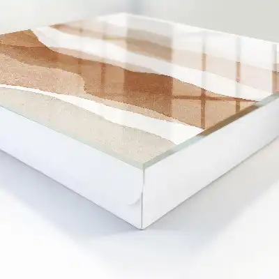 Pastelkleurige golven in warme tinten