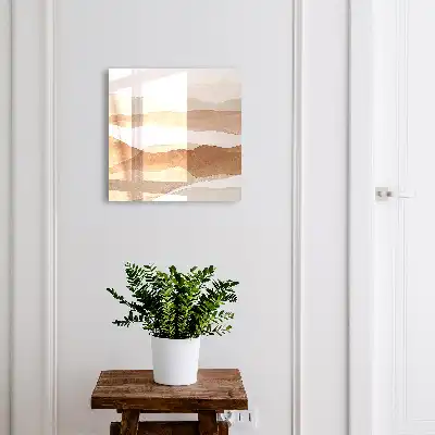 Pastelkleurige golven in warme tinten