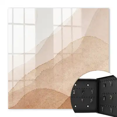 Beige landschappen in aquarelstijl