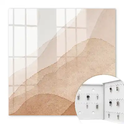 Beige landschappen in aquarelstijl