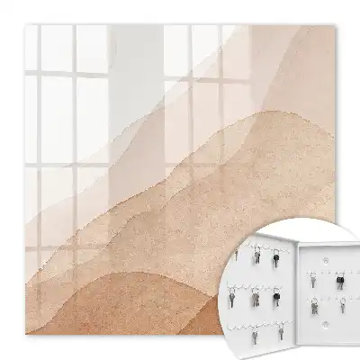 Beige landschappen in aquarelstijl