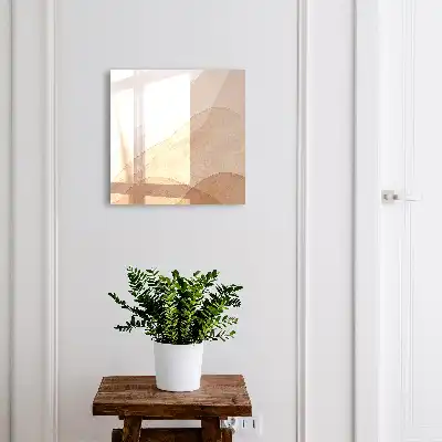 Beige landschappen in aquarelstijl