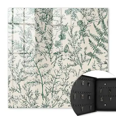 Plantmotieven in delicate kleuren