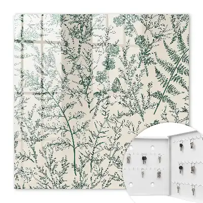 Plantmotieven in delicate kleuren