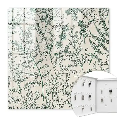 Plantmotieven in delicate kleuren