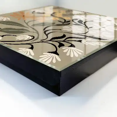 Bloemenmotief in rustige kleuren