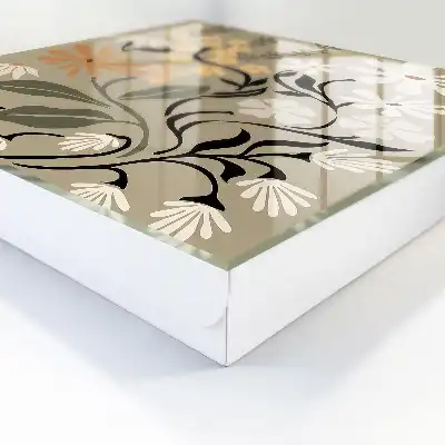 Bloemenmotief in rustige kleuren