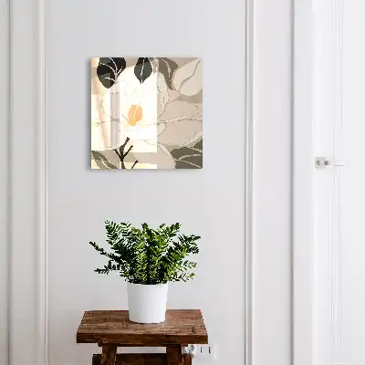 Plantaardige elegantie in bruine bladeren