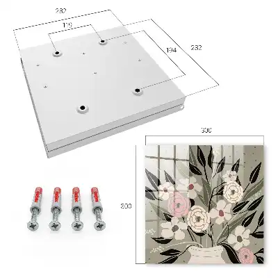 Bloemencompositie met een pastelkleurige achtergrond