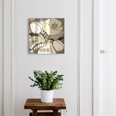 Beige bloemen in delicate kleuren