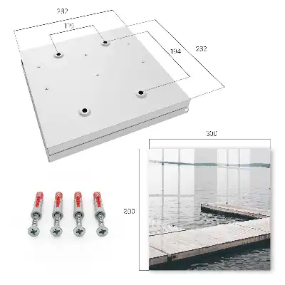 Houten steiger aan rustig water