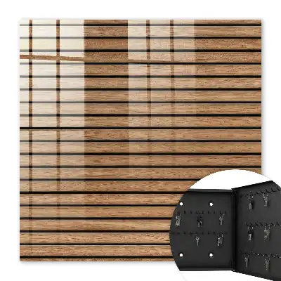 Houten wandpanelen in natuurlijke tinten
