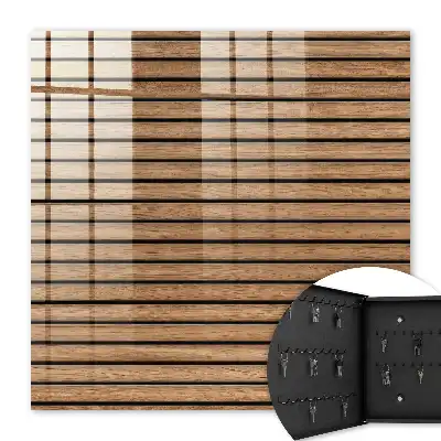 Houten wandpanelen in natuurlijke tinten