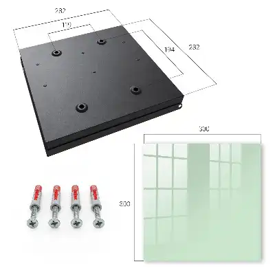 Mintgroene minimalistische wanddecoratie