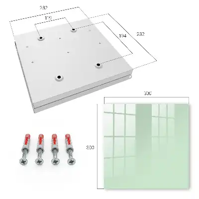 Mintgroene minimalistische wanddecoratie