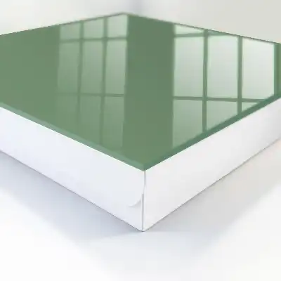 Gedempt groen modern en fris