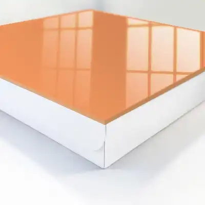 Elegante pasteloranje decoratie