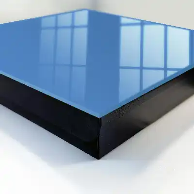 Blauwe kalmerende en verzachtende kleur