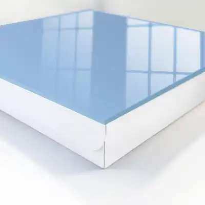 Minimalistisch design in babyblauw