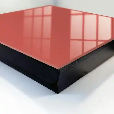 Donker zalmkleurige moderne decoratie met warme uitstraling