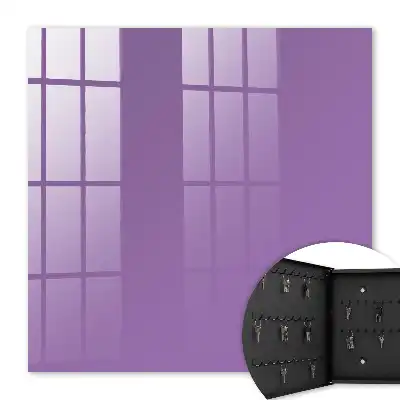 Minimalistisch schilderij met paarse expressie
