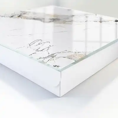 Marmeren elegantie tegen een witte achtergrond