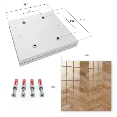 Houten visgraatmotief in bruine en beige tinten