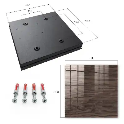 Houten constructie in bruin