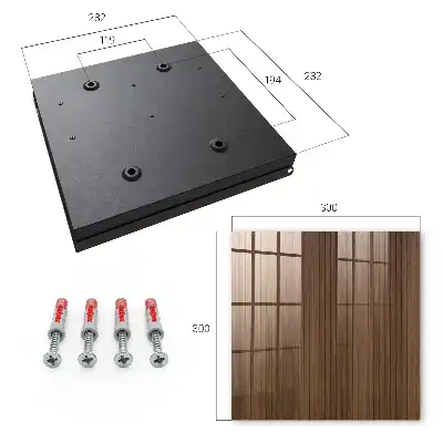 Harmonieuze compositie van houten planken