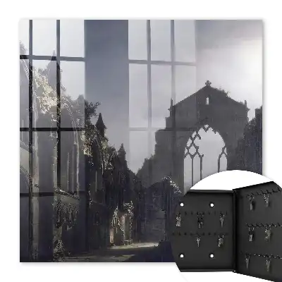 De mysterieuze ruïnes van een zachte avond