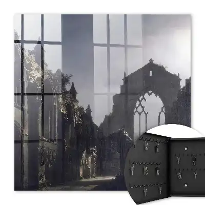 De mysterieuze ruïnes van een zachte avond