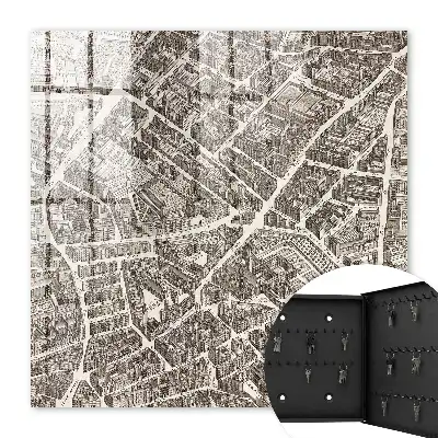 Stadsplattegrond in klassieke stijl