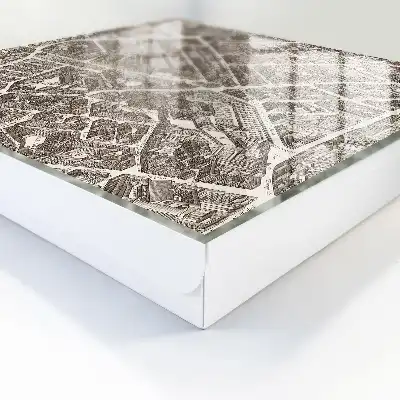 Stadsplattegrond in klassieke stijl