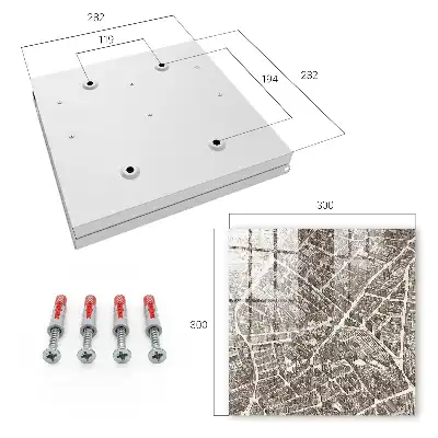 Stadsplattegrond in klassieke stijl