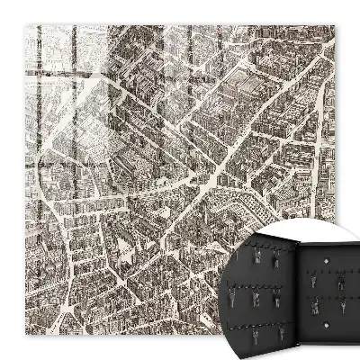 Stadsplattegrond in klassieke stijl