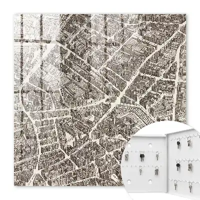 Stadsplattegrond in klassieke stijl