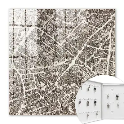 Stadsplattegrond in klassieke stijl