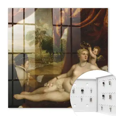 Venus en de luitspeler van Titiaan, Vrouwenengel